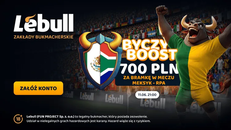 Lebull: 700 PLN za mundialowego gola w meczu Meksyk - RPA
