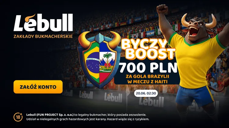 Lebull: 700 PLN za gola Brazylii w meczu z Haiti