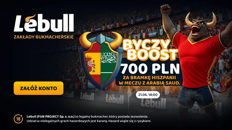 Lebull: 700 PLN za bramkę Hiszpanii w meczu z Arabią Saudyjską