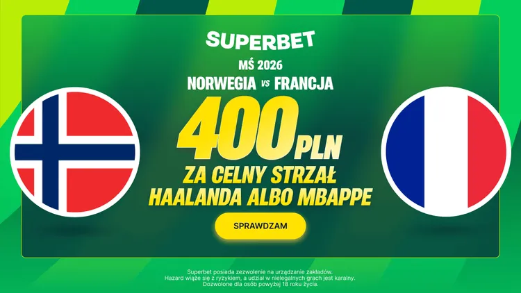 Superbet: 400 PLN za celny strzał Haalanda albo Mbappe