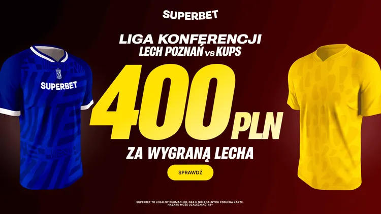 Superbet daje 400 PLN za zwycięstwo Lecha Poznań z KuPS!
