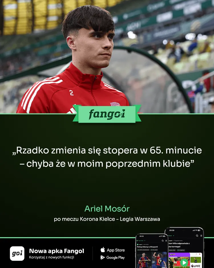 Ariel Mosór ze szpileczką w stronę Rakowa!
