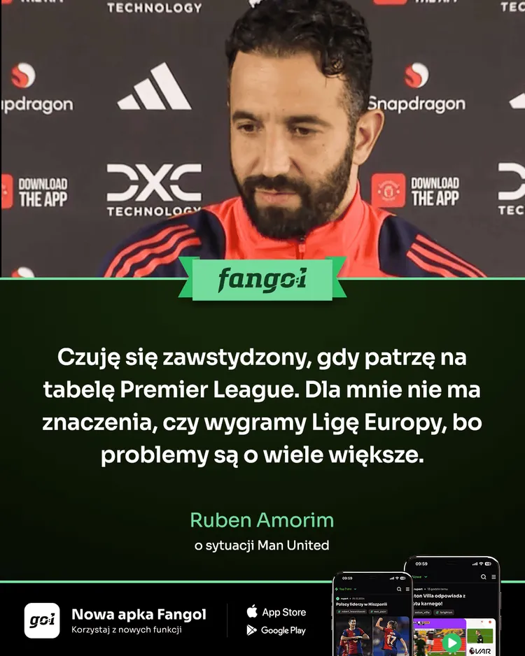 Amorim wstydzi się wyników!