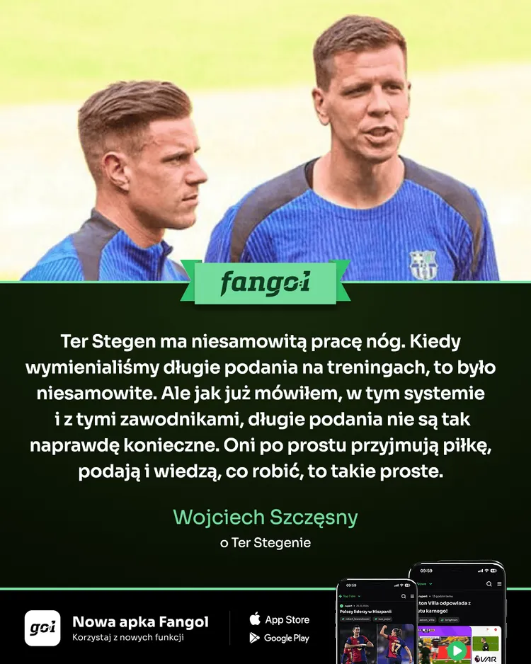 Szczęsny o grze Ter Stegena!