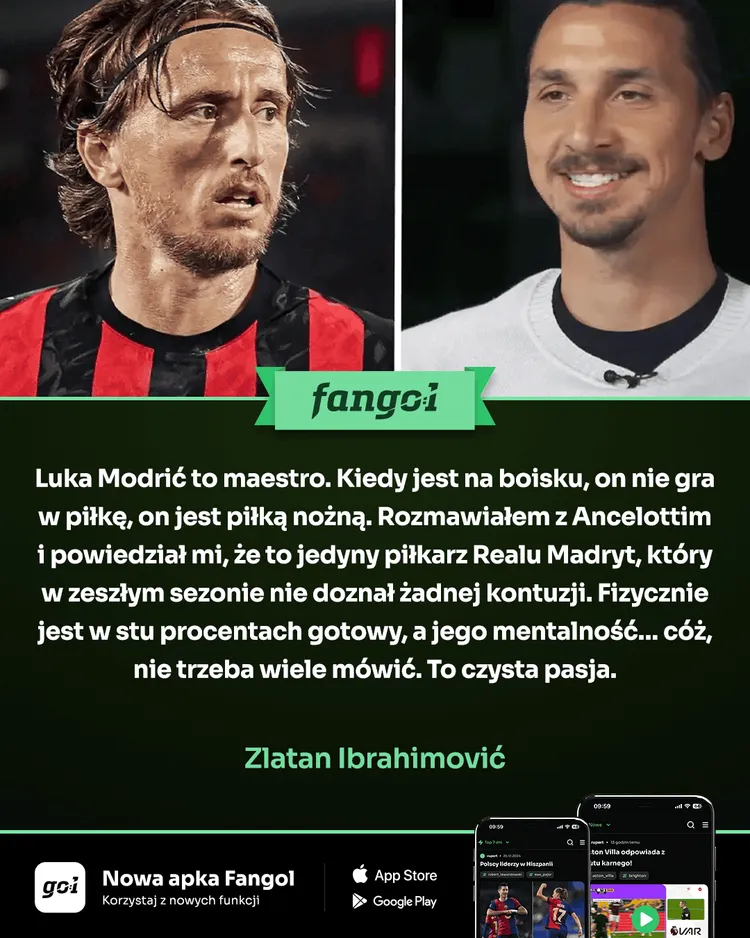 Piękne słowa Ibry o Modriciu!