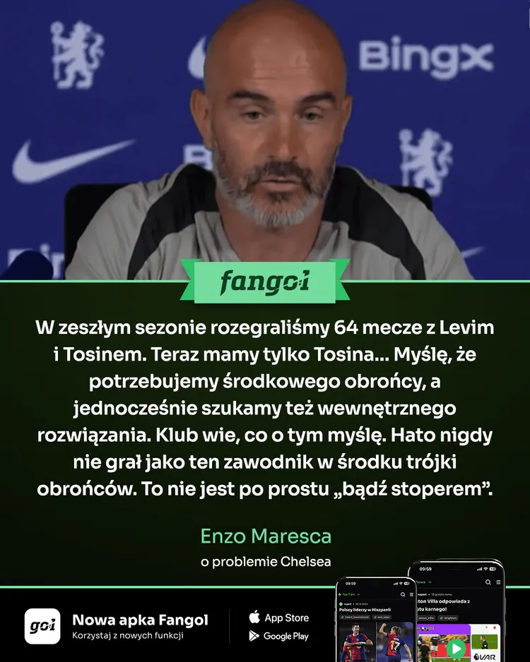 Enzo Maresca o problemie Chelsea!