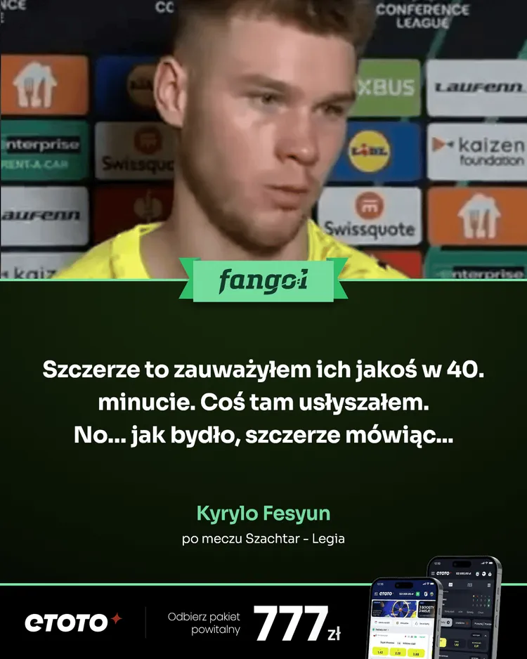 Bramkarz Szachtara ostro o kibicach Legii!