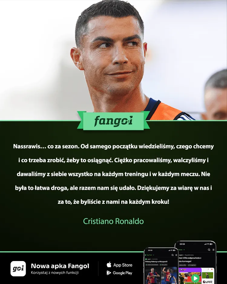 Cristiano Ronaldo podziękował kibicom Al Nassr