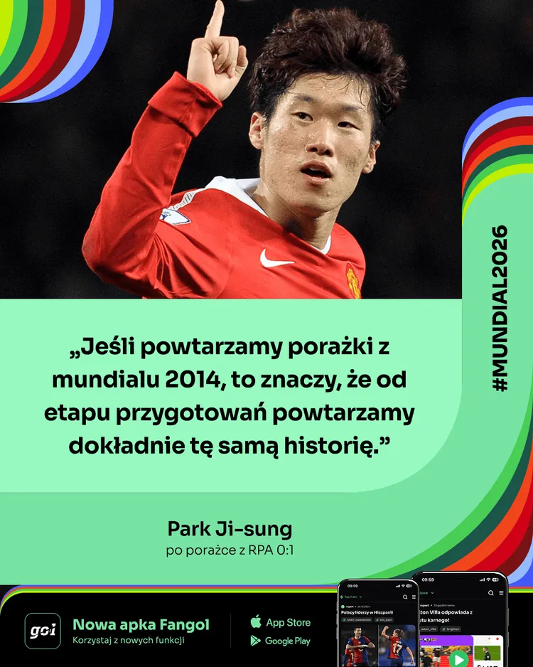 Park Ji-sung uderza w federację.