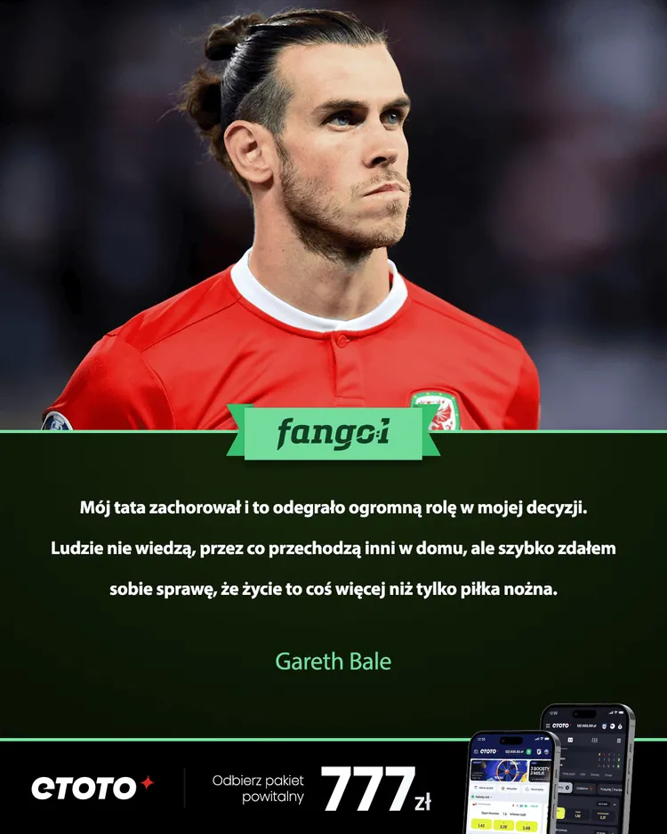 Gareth Bale o powodach szybkiego zakończenia kariery