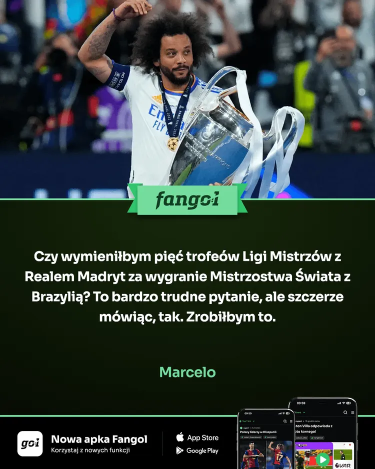 5 Lig Mistrzów czy mistrzostwo świata? Marcelo nie ma wątpliwości