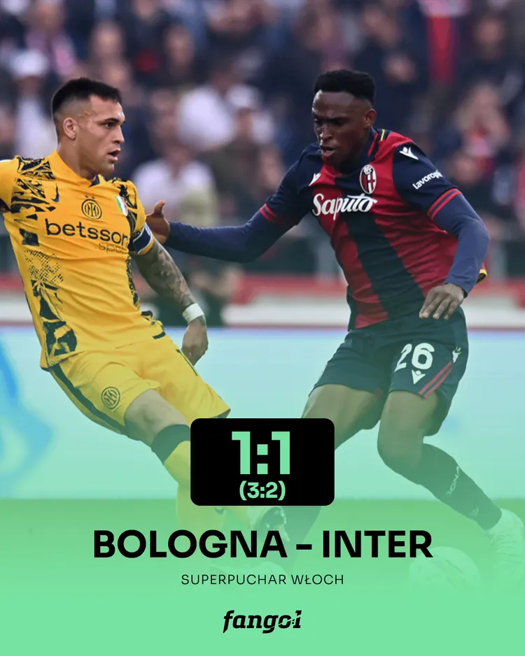 Bologna wyrzuca Inter z Superpucharu Włoch!