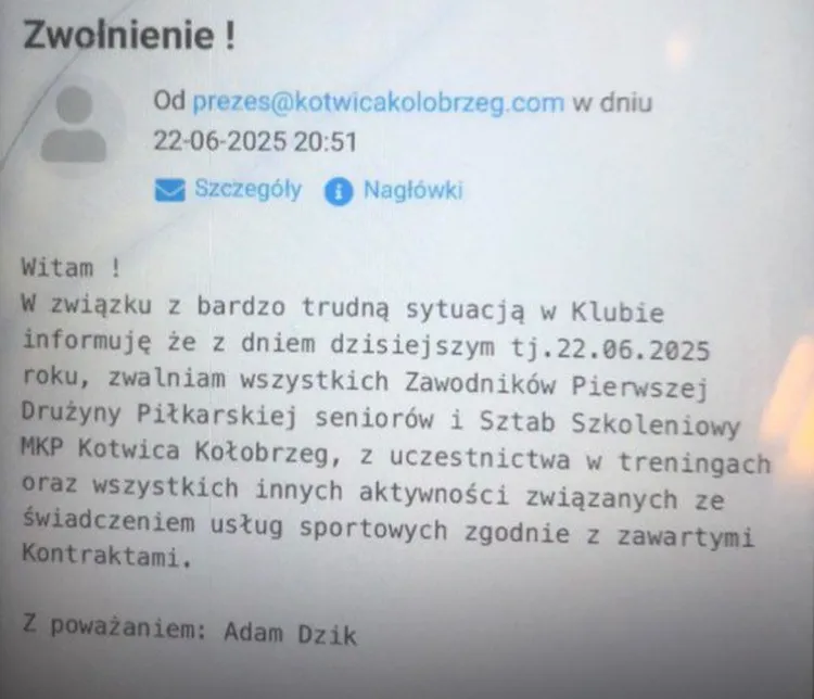 Kotwica Kołobrzeg bankrutem?!