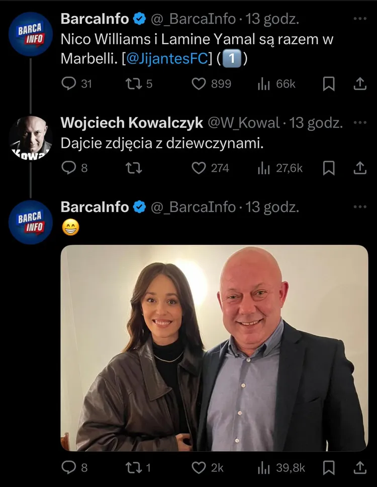 Genialna odpowiedź fanpage'a Barcelony XD