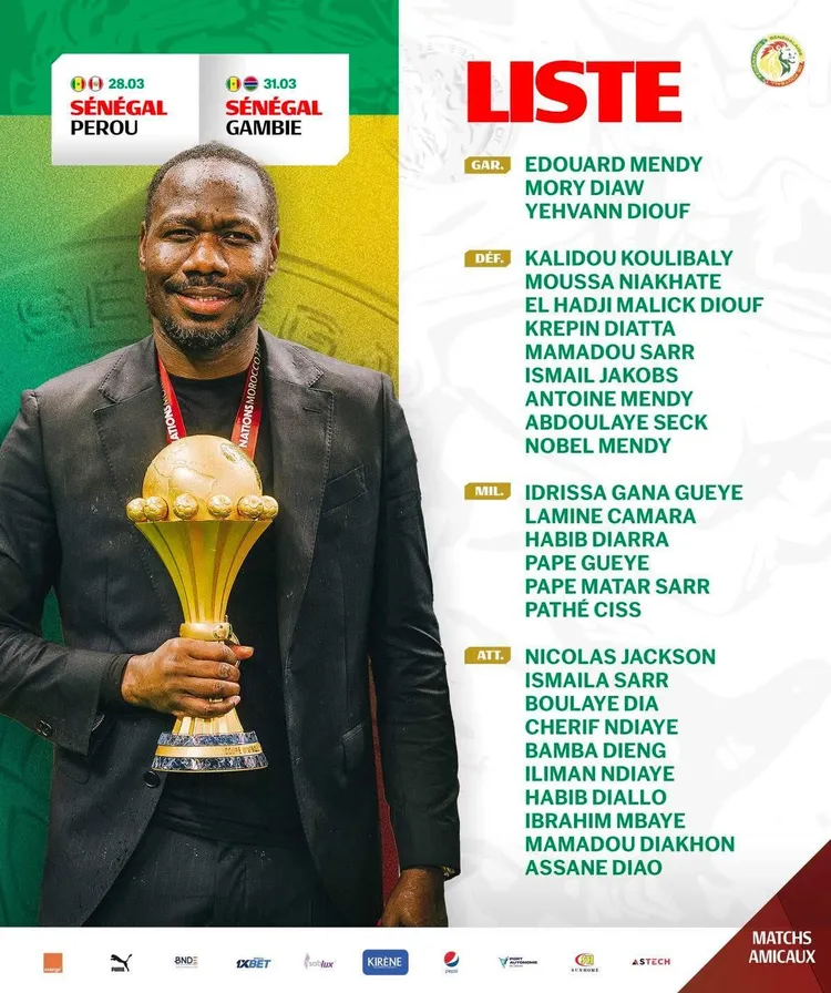 Taką grafiką Senegal ogłosił powołania na najbliższe zgrupowanie xD