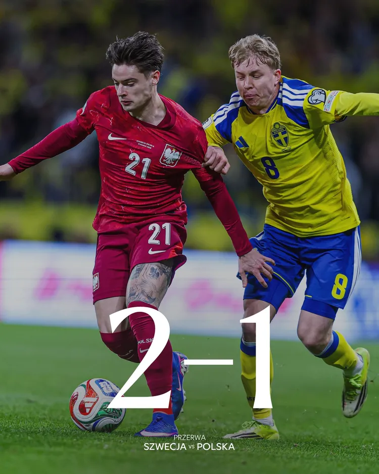 2:1 DLA SZWECJI DO PRZERWY!