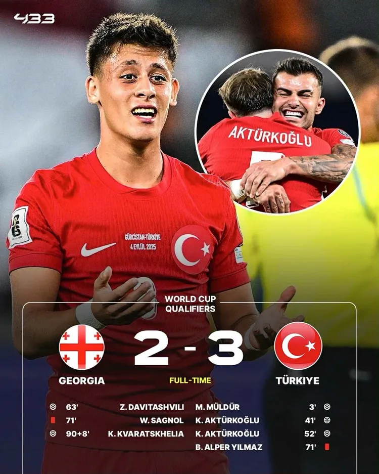 Gruzja wróciła do gry trochę za późno! Turcja wygrywa widowisko w Tbilisi!