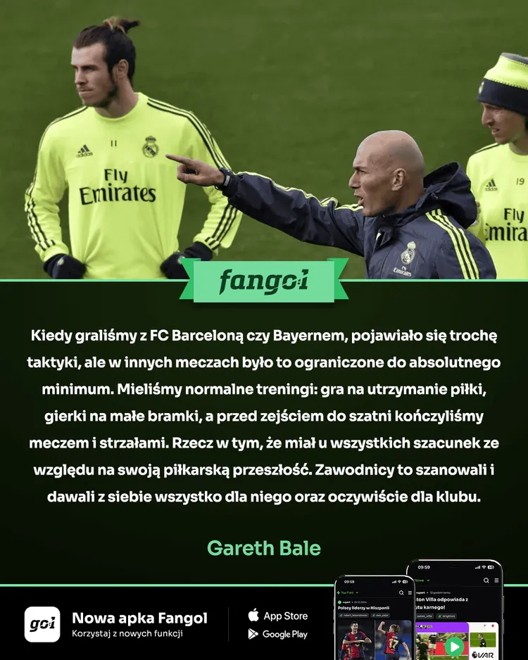 Gareth Bale 🏴 wspomina treningi u Zidane'a