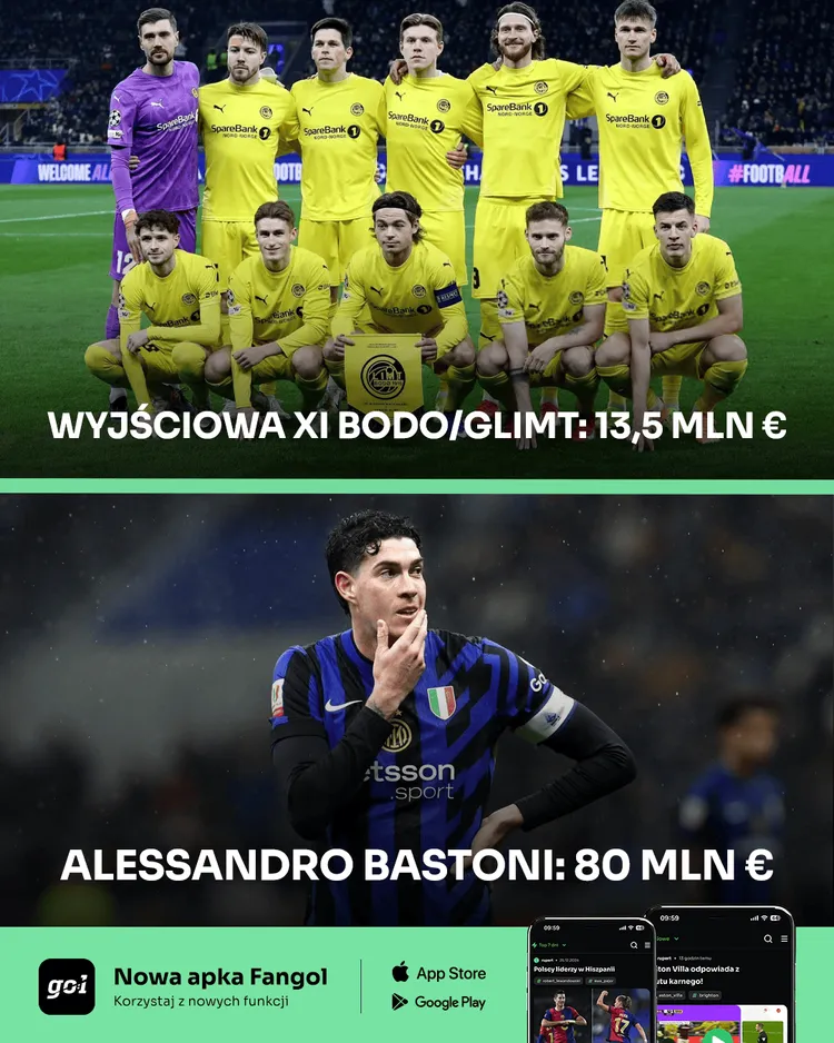 Porównanie WYJŚCIOWEJ XI Bodo/Glimt 🆚 jeden zawodnik Interu xD