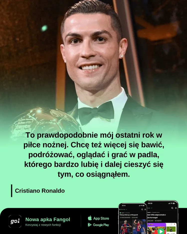 CRISTIANO RONALDO ogłosił koniec kariery⁉