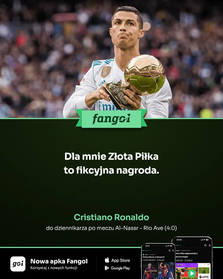 Cristiano Ronaldo ZAKPIŁ ze Złotej Piłki