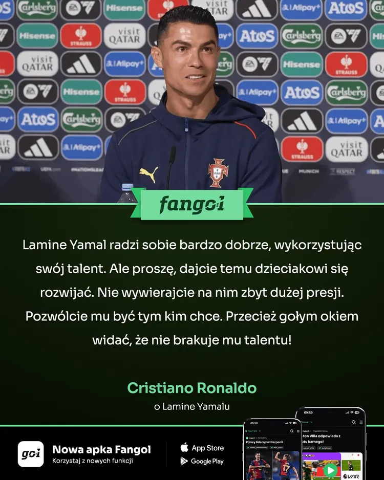 Cristiano Ronaldo apeluje, aby chronić Lamine Yamala