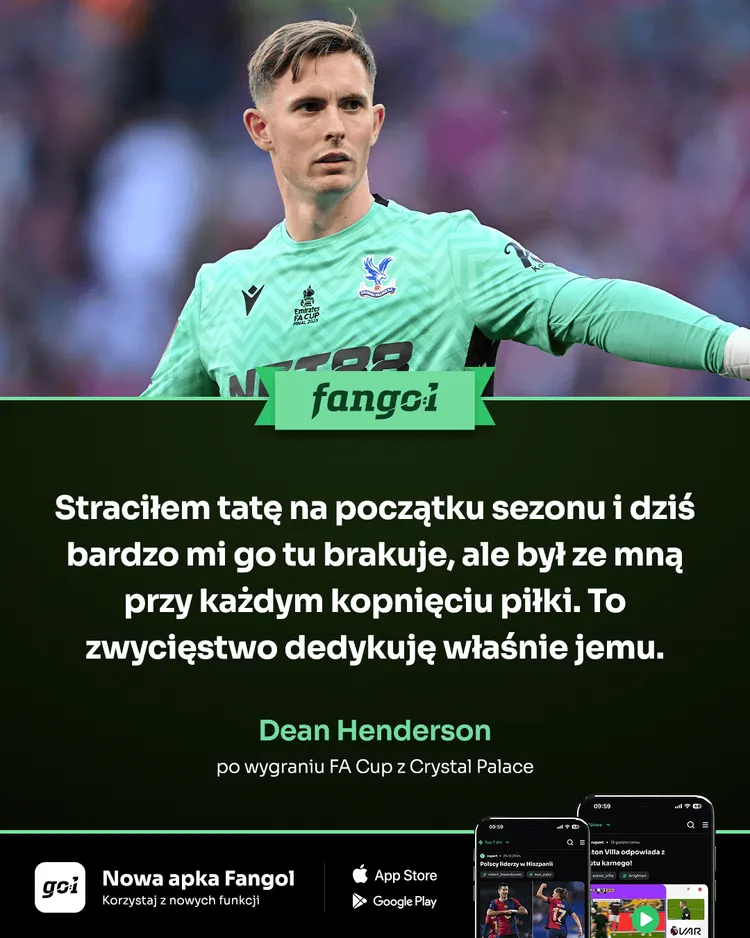 Bramkarz Crystal Palace dedykuje trofeum swojemu tacie