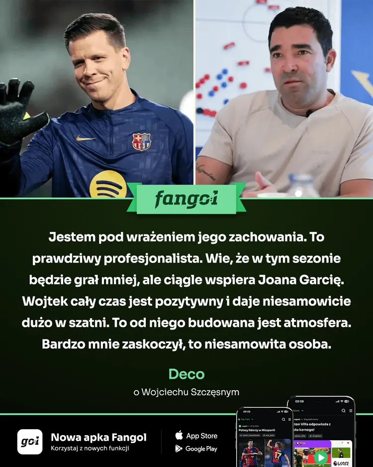 Piękne słowa Deco o Wojciechu Szczęsnym 👏 "To niesamowita osoba"