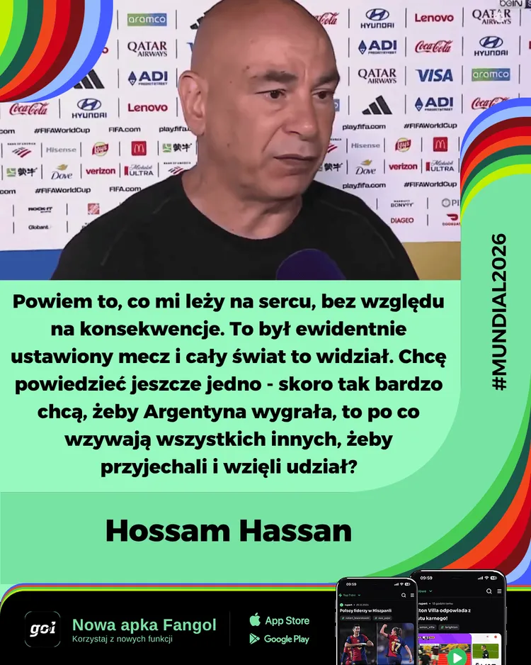 Selekcjoner Egiptu bardzo ostro podsumował mecz z Argentyną!