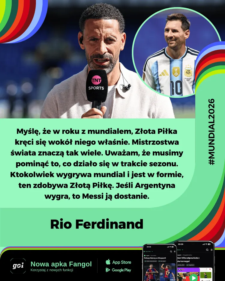 Messi ze Złotą Piłką? Rio Ferdinand ma swoją teorię