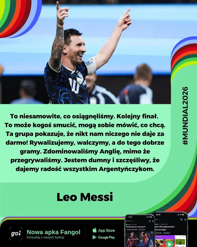 Szczera i emocjonalna wypowiedź MESSIEGO po meczu z Anglią❗️