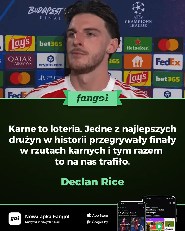Declan RICE w pomeczowym wywiadzie wylał swój żal!