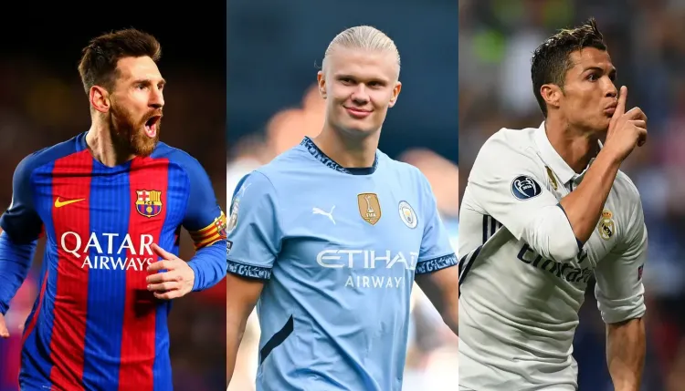 Haaland lepszy od Messiego i CR7?