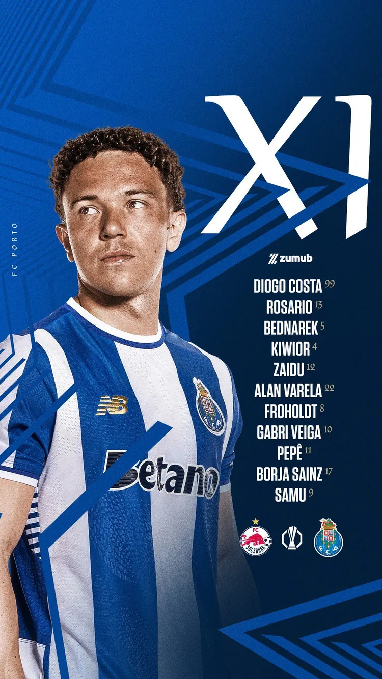 Skład FC Porto na dzisiejszy mecz w Lidze Europy!