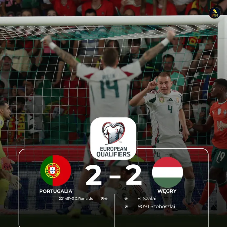Remis Portugalii z Węgrami!