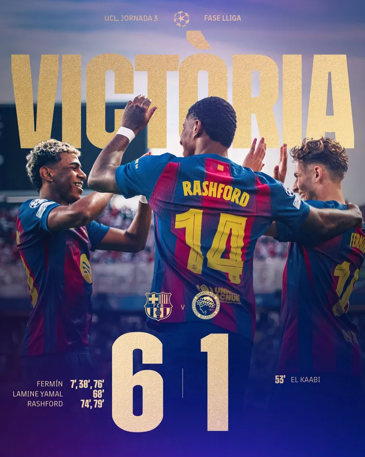 Barcelona rozgromiła Olympiakos w Lidze Mistrzów!