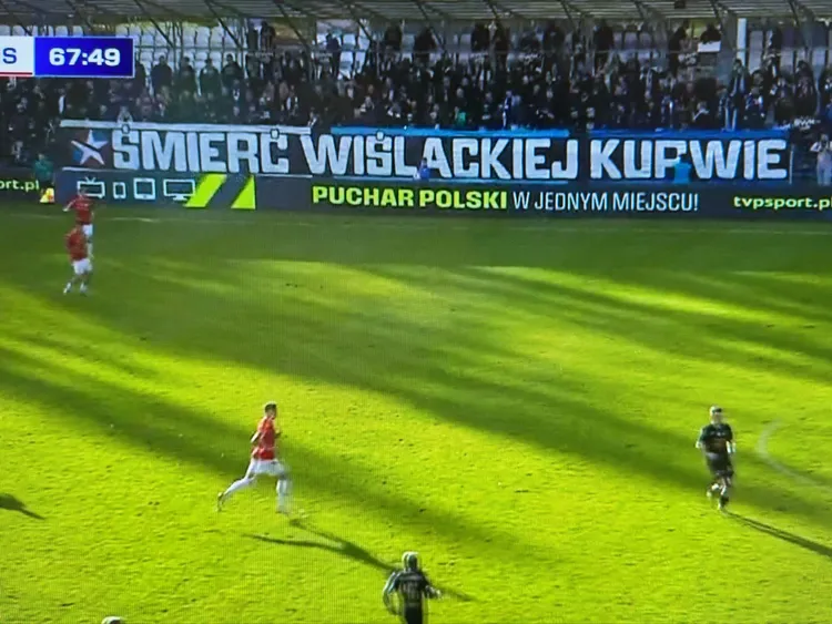 Taki obrazek przez cały mecz mogli oglądać w telewizji kibice 🫣