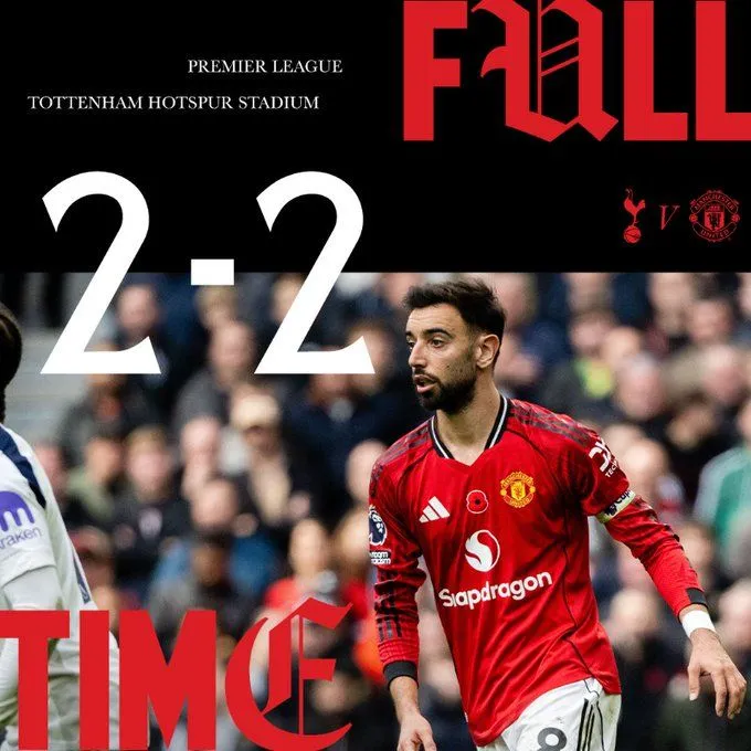 Tottenham remisuje z Manchesterem United 2-2!