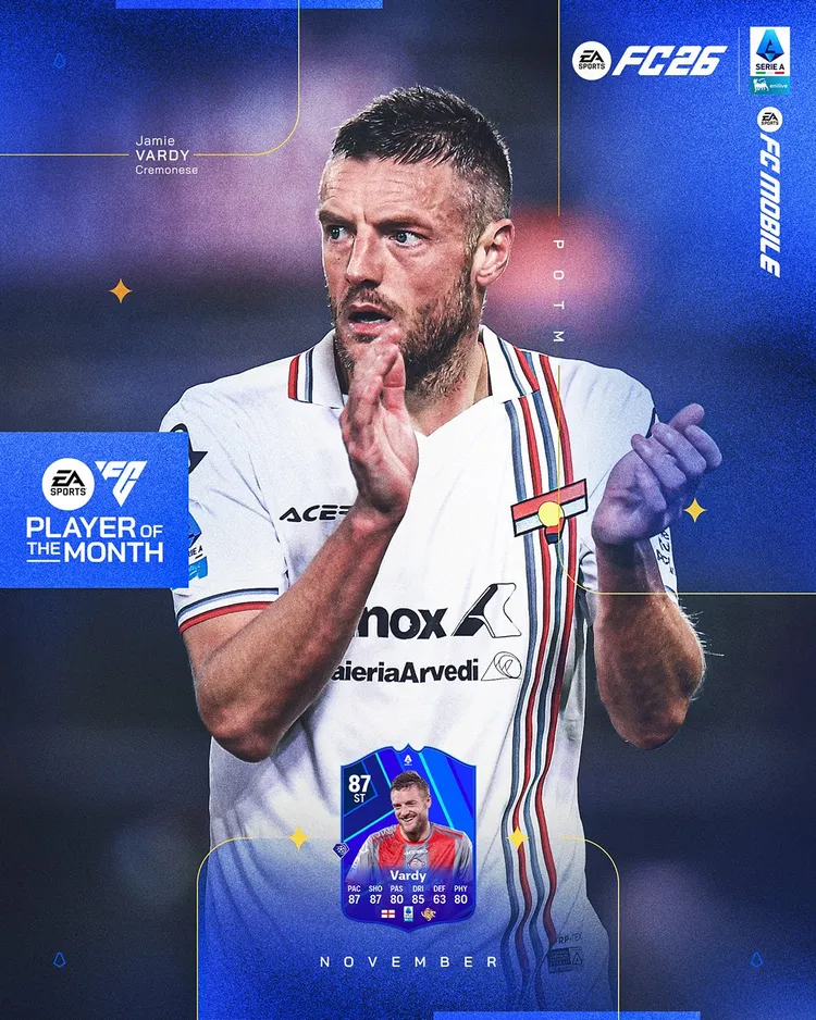 On jest NIEMOŻLIWY 😍 Jamie Vardy piłkarzem miesiąca w Serie A!