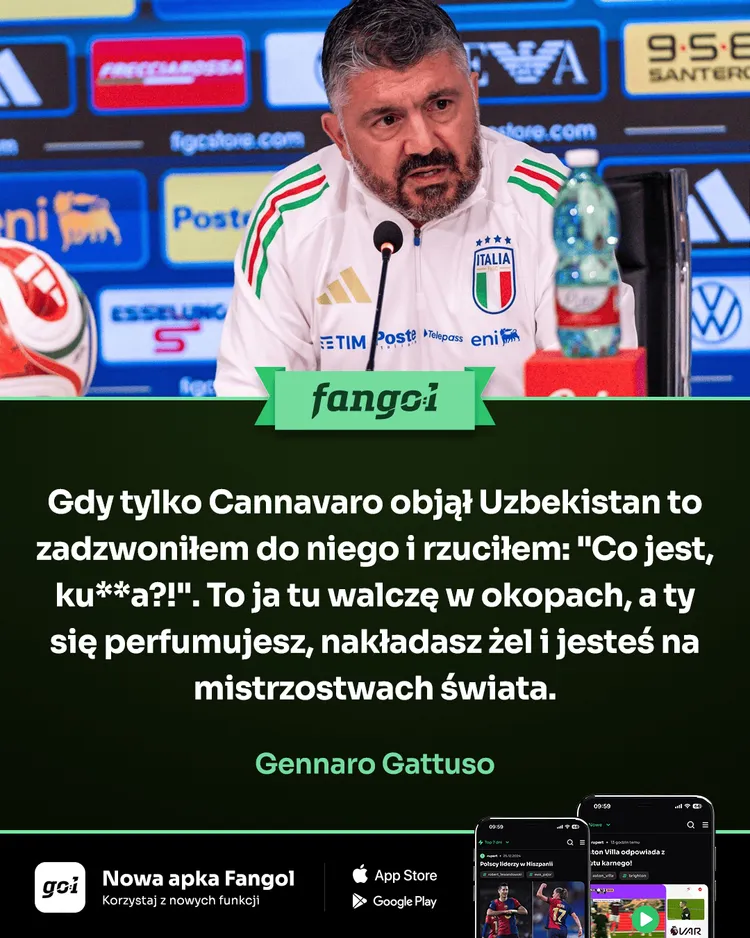 Gattuso w swoim stylu zareagował na objęcie reprezentacji Uzbekistanu przez Cannavaro 😂