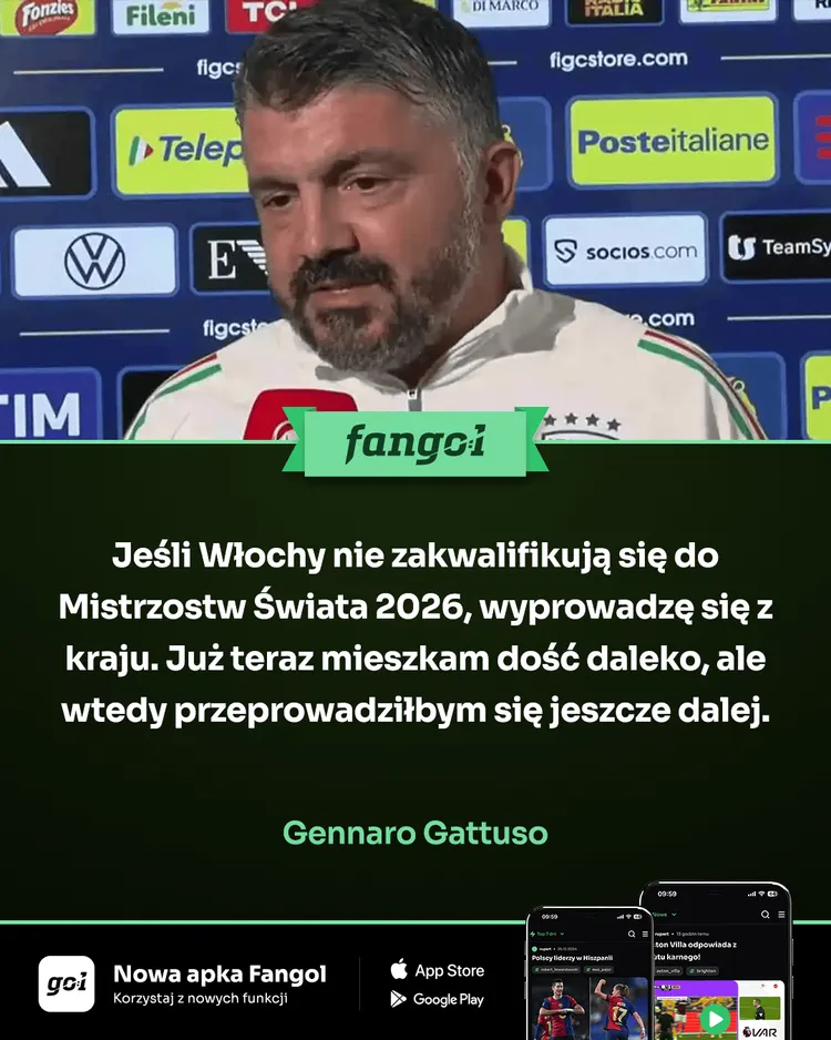 Gennaro Gattuso zdradził, co zrobi, jeśli Włochy nie pojadą na mundial xD