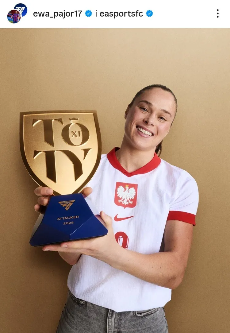 Ewa Pajor z wyjątkowym wyróżnieniem! Wcześniej dokonał tego tylko Lewandowski