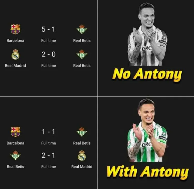 Antony to piłkarz wielkich meczów!