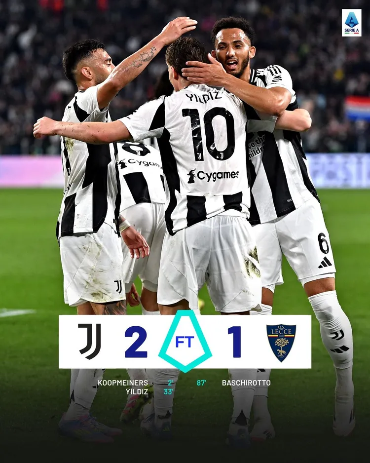 Juventus wygrał z Lecce!