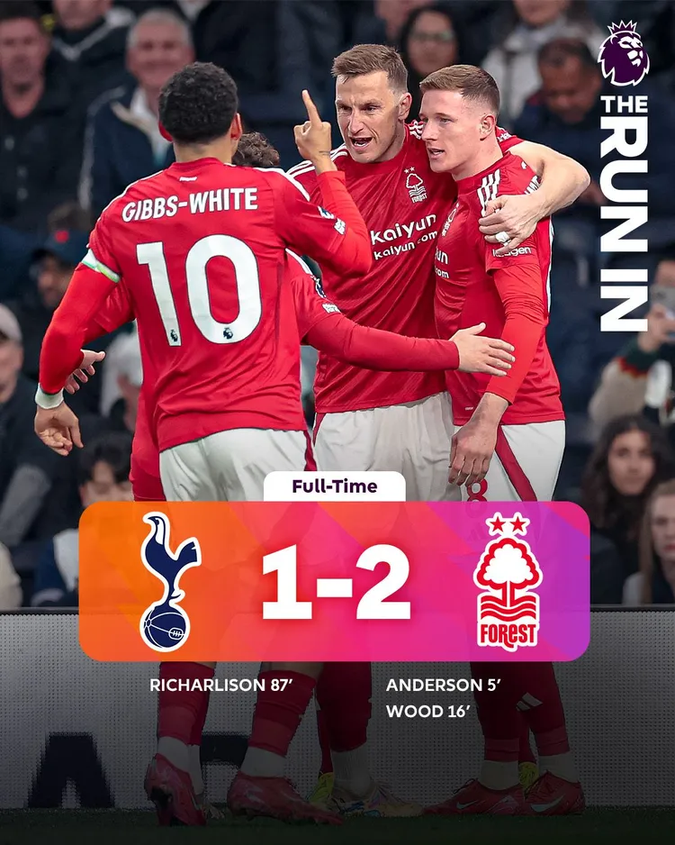 Zwycięstwo Nottingham z Tottenhamem!