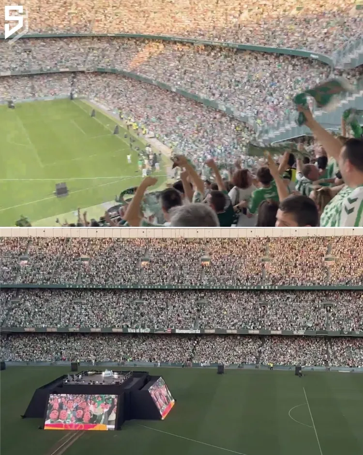 Tak wyglądał stadion Betisu podczas finału LKE!