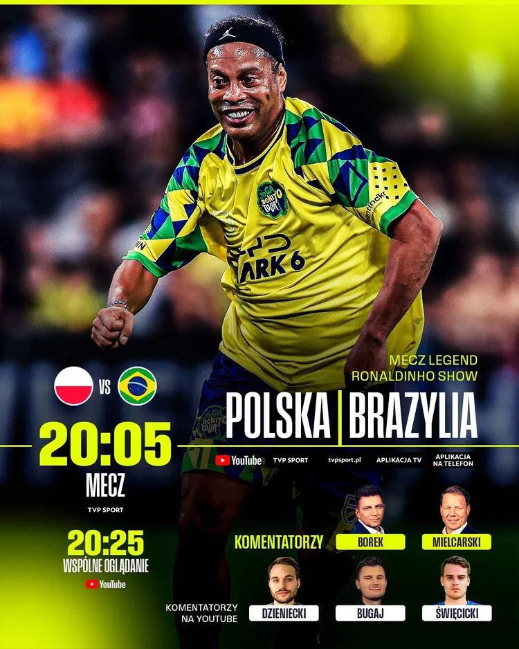 Już dziś Ronaldinho zagra w Polsce!