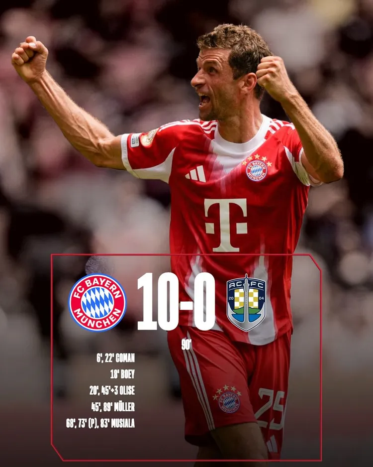 Bayern Monachium ZDEMOLOWAŁ Auckland City!