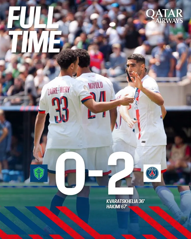 PSG pewnie wygrywa z Seattle Sounders!