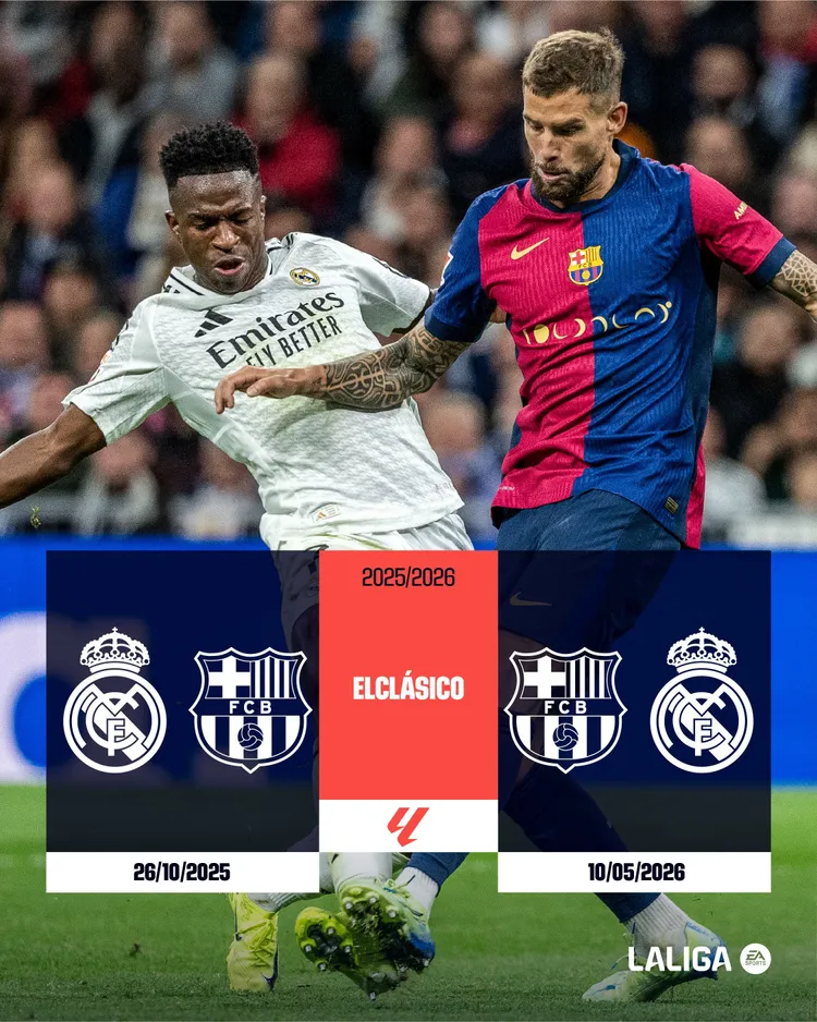 Poznaliśmy terminy El Clasico w sezonie 2025/26